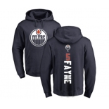 NHL Adidas Edmonton Oilers #5 Mark Fayne Navy Blue Backer Pullover Hoodie