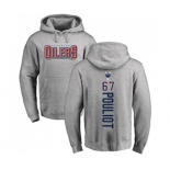 NHL Adidas Edmonton Oilers #67 Benoit Pouliot Ash Backer Pullover Hoodie