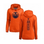 NHL Women Adidas Edmonton Oilers #22 Tobias Rieder Orange One Color Backer Pullover Hoodie