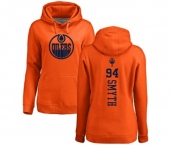 NHL Women Adidas Edmonton Oilers #94 Ryan Smyth Orange One Color Backer Pullover Hoodie