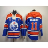 nhl edmonton oilers #11 messier blue [pullover hooded sweatshirt](C)