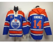 nhl edmonton oilers #14 eberle blue [pullover hooded sweatshirt](A)