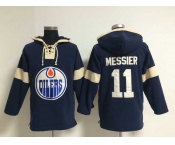 nhl jerseys edmonton oilers #11 messier blue[pullover hooded sweatshirt]