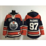 nhl jerseys edmonton oilers #97 mcdavid dk.blue[pullover hooded sweatshirt]