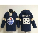 nhl jerseys edmonton oilers #99 gretzky blue[pullover hooded sweatshirt]