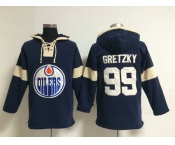 nhl jerseys edmonton oilers #99 gretzky blue[pullover hooded sweatshirt]