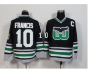 Hartford Whalers #10 Ron Francis Black CCM Throwback Stitched NHL Jersey