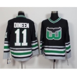 Hartford Whalers #11 Dineen Black CCM Throwback Stitched NHL Jersey