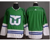 Men's Hartford Whalers Blank Green Stitched Hockey Jersey