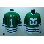 nhl hartford whalers #1 liut ccm green