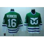 nhl hartford whalers #16 verbeek ccm green