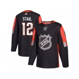 Men Adidas Minnesota Wild #12 Eric Staal Black 2018 All-Star Central Division Authentic Stitched NHL Jersey