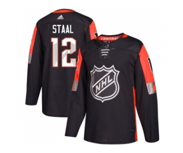 Men Adidas Minnesota Wild #12 Eric Staal Black 2018 All-Star Central Division Authentic Stitched NHL Jersey