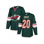 Men Adidas Minnesota Wild #20 Ryan Suter Green Home Authentic Stitched NHL Jersey