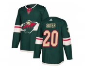 Men Adidas Minnesota Wild #20 Ryan Suter Green Home Authentic Stitched NHL Jersey