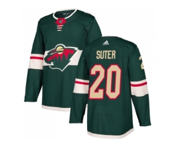 Men Adidas Minnesota Wild #20 Ryan Suter Green Home Authentic Stitched NHL Jersey