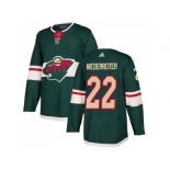 Men Adidas Minnesota Wild #22 Nino Niederreiter Green Home Authentic Stitched NHL Jersey