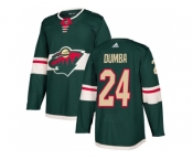 Men Adidas Minnesota Wild #24 Matt Dumba Green Home Authentic Stitched NHL Jersey