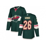 Men Adidas Minnesota Wild #26 Daniel Winnik Green Home Authentic Stitched NHL Jersey