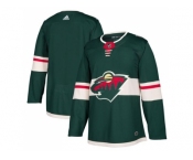 Men Adidas Minnesota Wild Blank Green Home Authentic Stitched NHL Jersey