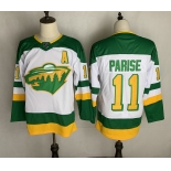 Men's Minnesota Wild #11 Zach Parise Authentic Green 2021 New Hockey Jersey