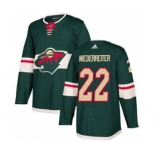 Men's Minnesota Wild #22 Nino Niederreiter Green Home Stitched Hockey Jersey