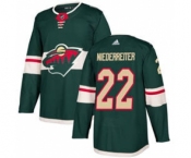 Men's Minnesota Wild #22 Nino Niederreiter Green Home Stitched Hockey Jersey