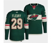 Men's Minnesota Wild #29 Marc-Andre Fleury Green Stitched Jersey