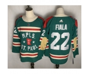 Men's Minnesota Wild Matt #22 Kevin Fiala Green 2021 Winter Classic Authentic Player Jersey