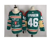 Men's Minnesota Wild Matt #46 Jared Spurgeon Green 2021 Winter Classic Authentic Player Jersey