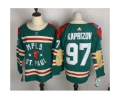 Men's Minnesota Wild Matt #97 Kirill Kaprizov Green 2021 Winter Classic Authentic Player Jersey