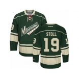 Men's Reebok Minnesota Wild #19 Jarret Stoll Premier Green Third NHL Jersey