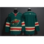 Men's Wild Blank Green Stitched Hockey Hockey Jersey