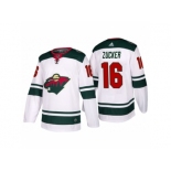 Men's adidas 2017-2018 Season Minnesota Wild #16 Jason Zucker Away Jersey