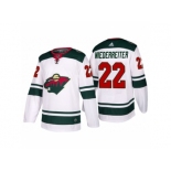 Men's adidas 2017-2018 Season Minnesota Wild #22 Nino Niederreiter Away Jersey