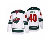 Men's adidas 2017-2018 Season Minnesota Wild #40 Devan Dubnyk Away Jersey