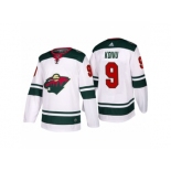 Men's adidas 2017-2018 Season Minnesota Wild #9 Mikko Koivu Away Jersey