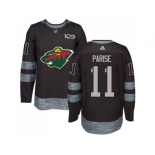 Minnesota Wild #11 Zach Parise Black 1917-2017 100th Anniversary Stitched NHL Jersey