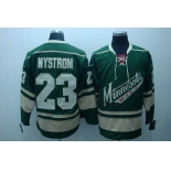 nhl jerseys minnesota wild #23nystrom green