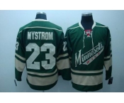 nhl jerseys minnesota wild #23nystrom green