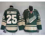 nhl jerseys minnesota wild 25# belanger green