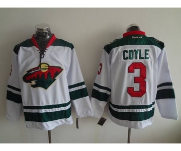 nhl jerseys minnesota wild #3 coyle white[coyle]