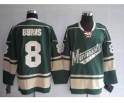 nhl jerseys minnesota wild 8# burns green