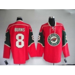 nhl jerseys minnesota wild 8# burns red