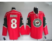 nhl jerseys minnesota wild 8# burns red