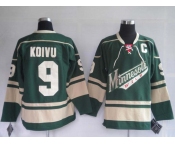 nhl jerseys minnesota wild 9# koivu gree