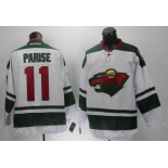 nhl jerseys minnesota wilds #11 parise white[parise]