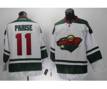 nhl jerseys minnesota wilds #11 parise white[parise]