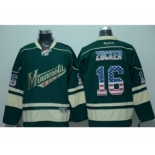 nhl jerseys minnesota wilds #16 zucker green[national flag version]