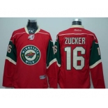 nhl jerseys minnesota wilds #16 zucker red